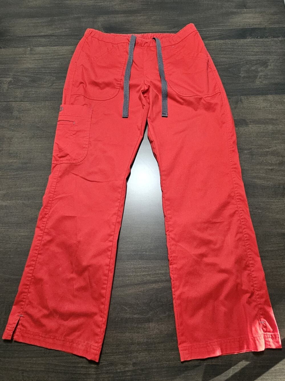 WOMEN'S BIO SCRUB BOTTOMS PANTS SIZE SP COLOR RED